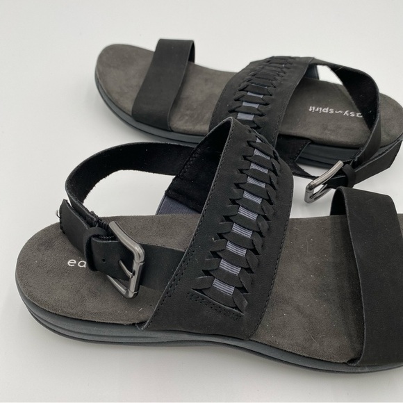 Easy Spirit Women's Saphyre Slingback Strappy Comfort Sandals Shoes Black Size 8 - Picture 2 of 10